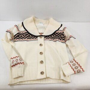 Vintage Zephyr Girls Collared Cardigan Sweater Size 14